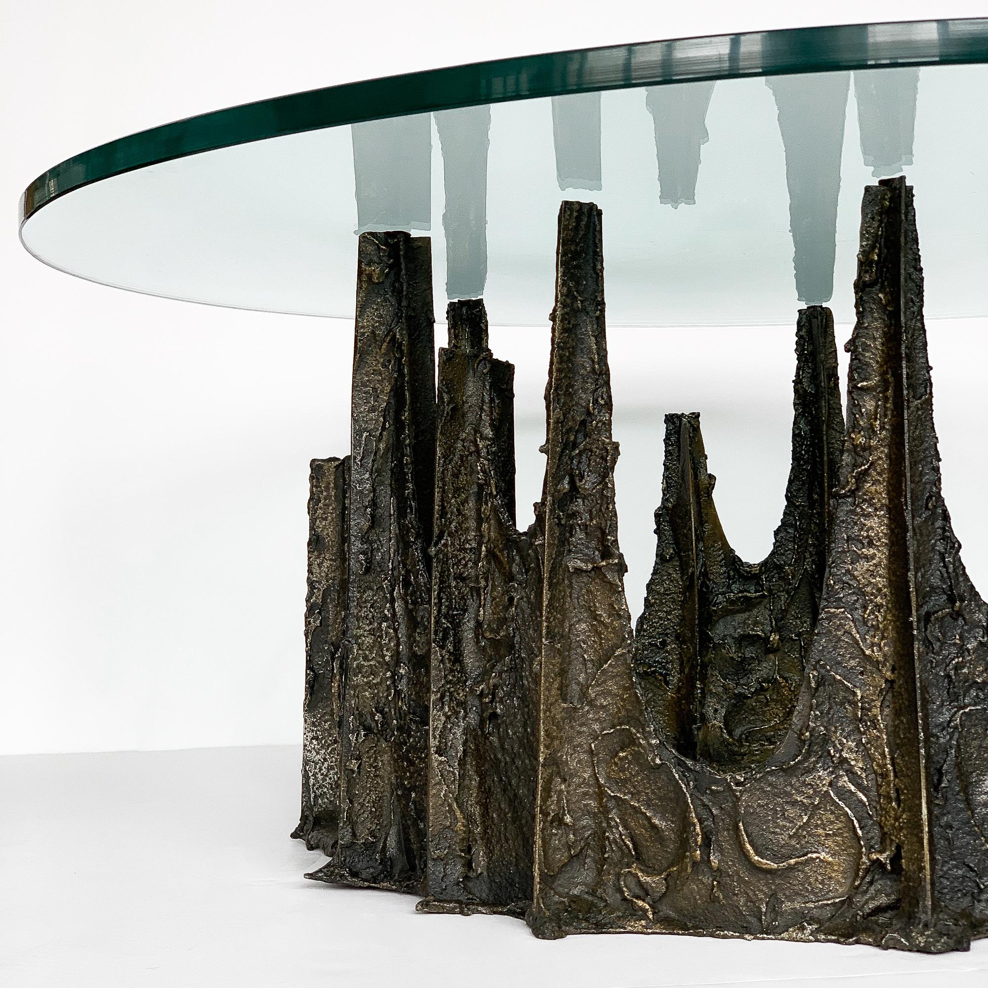 Bronze Paul Evans Stalagmite Brutalist Coffee Table, 1969