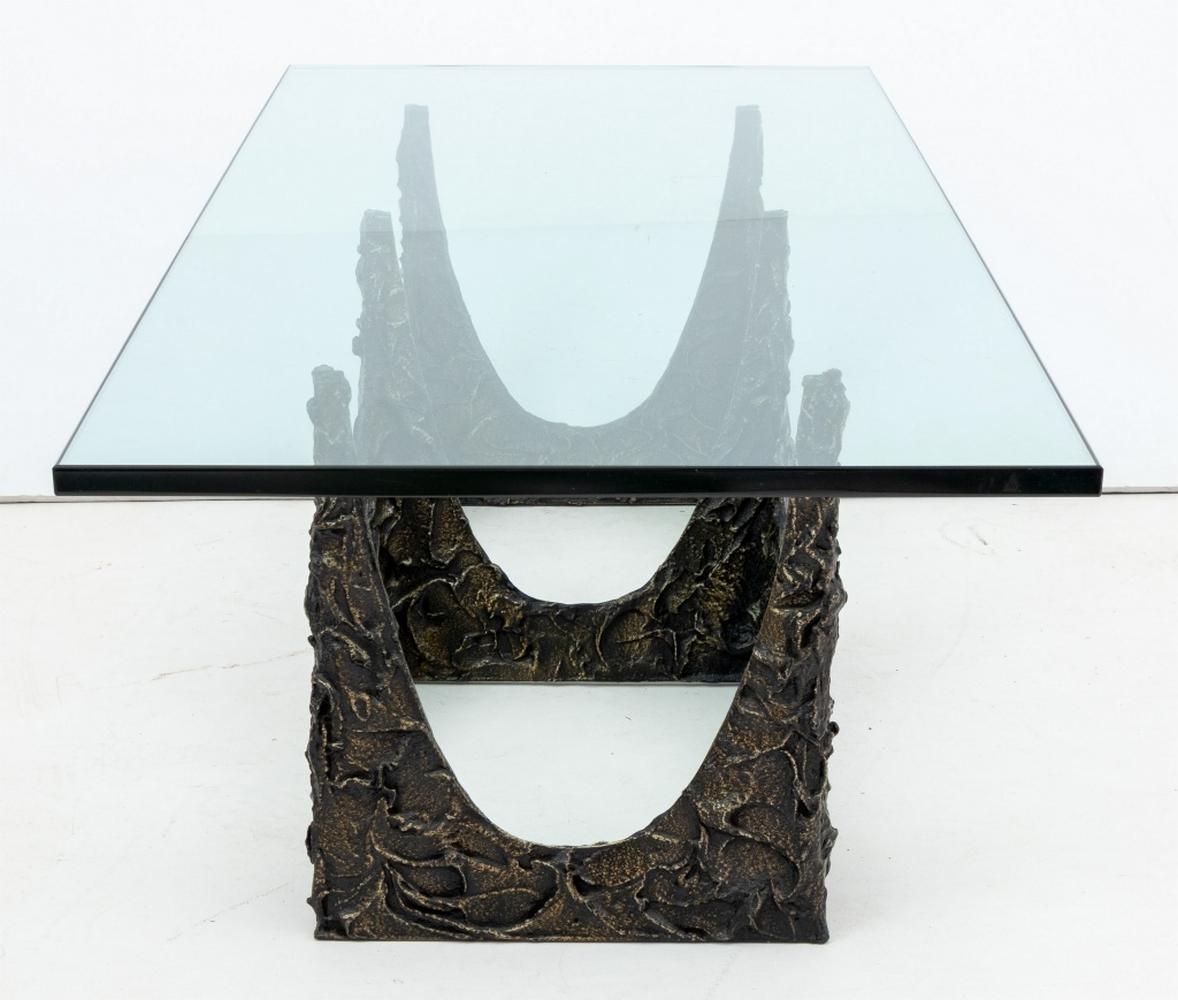 Acier Table basse en stalagmite de Paul Evans, 1970 en vente