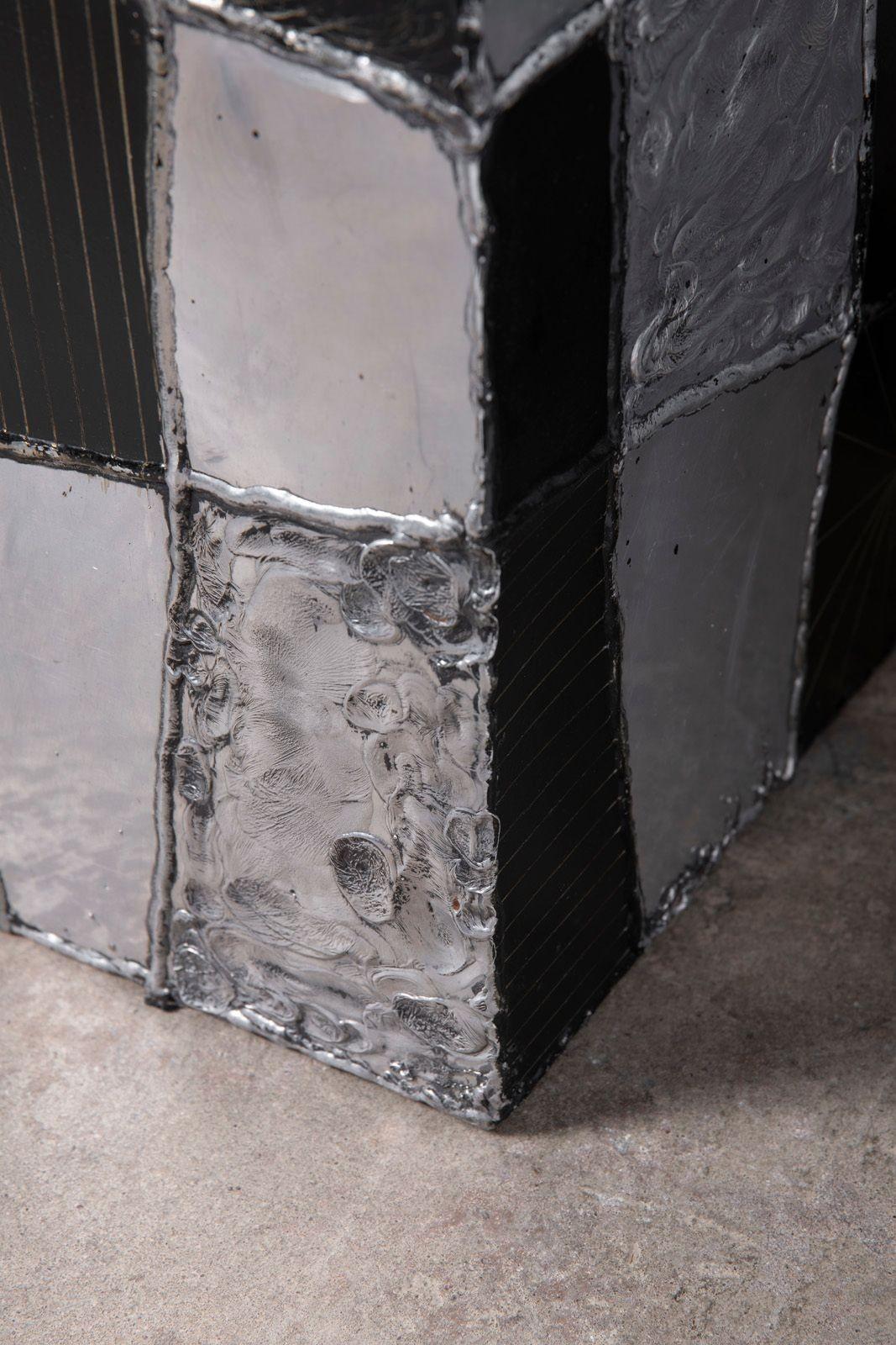 Tavoli a cubo Paul Evans Studio Argente PE-37 - Coppia eccezionalmente pulita - anni '70 in vendita 7