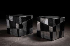 Paul Evans Studio Argente PE-37 Cube Tables – Exceptionally Clean Pair - 1970s