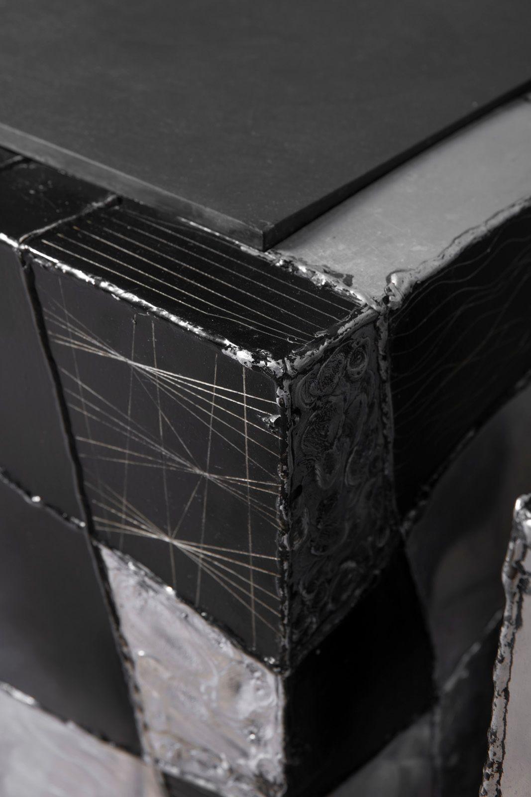 Tavoli a cubo Paul Evans Studio Argente PE-37 - Coppia eccezionalmente pulita - anni '70 in vendita 1