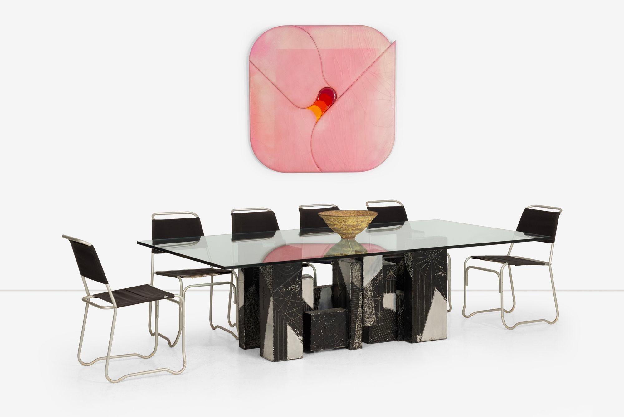American Paul Evans Studio for Directional Argente Unique Dining Table For Sale