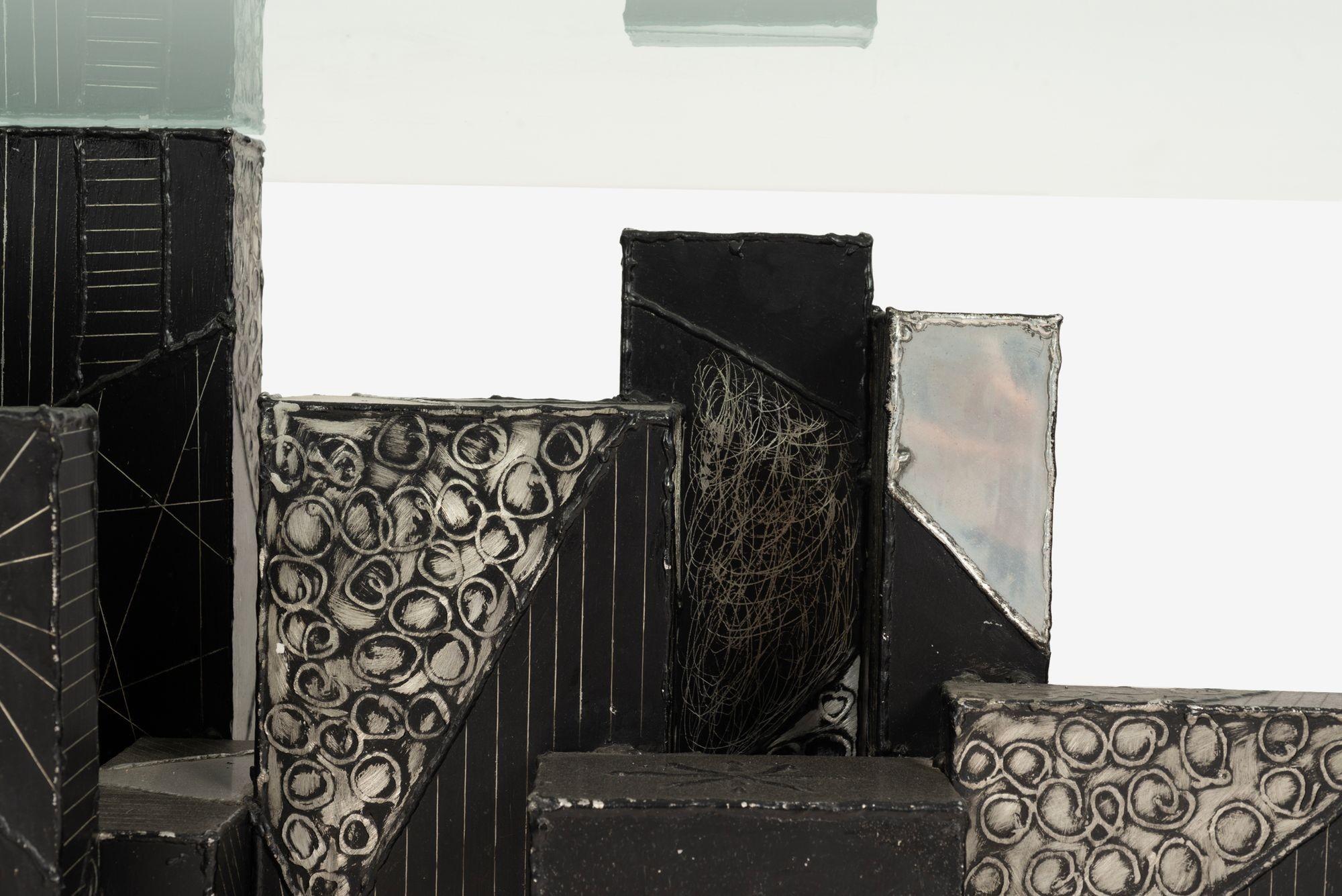 Table de salle à manger unique Paul Evans Studio pour Directional Argente en vente 3