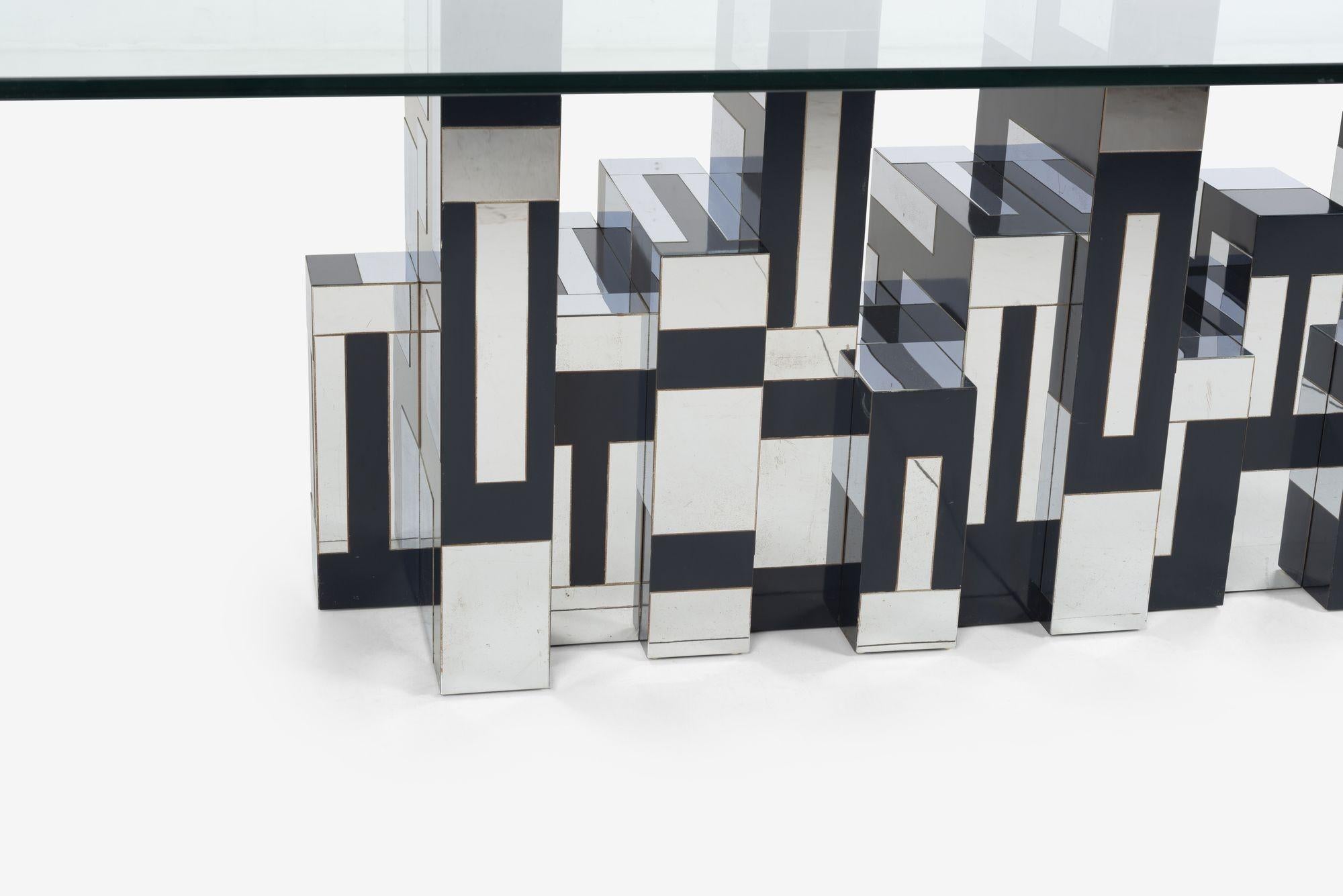 Paul Evans Studio for Directional Cityscape Dining Table, 1975 In Good Condition In Chicago, IL