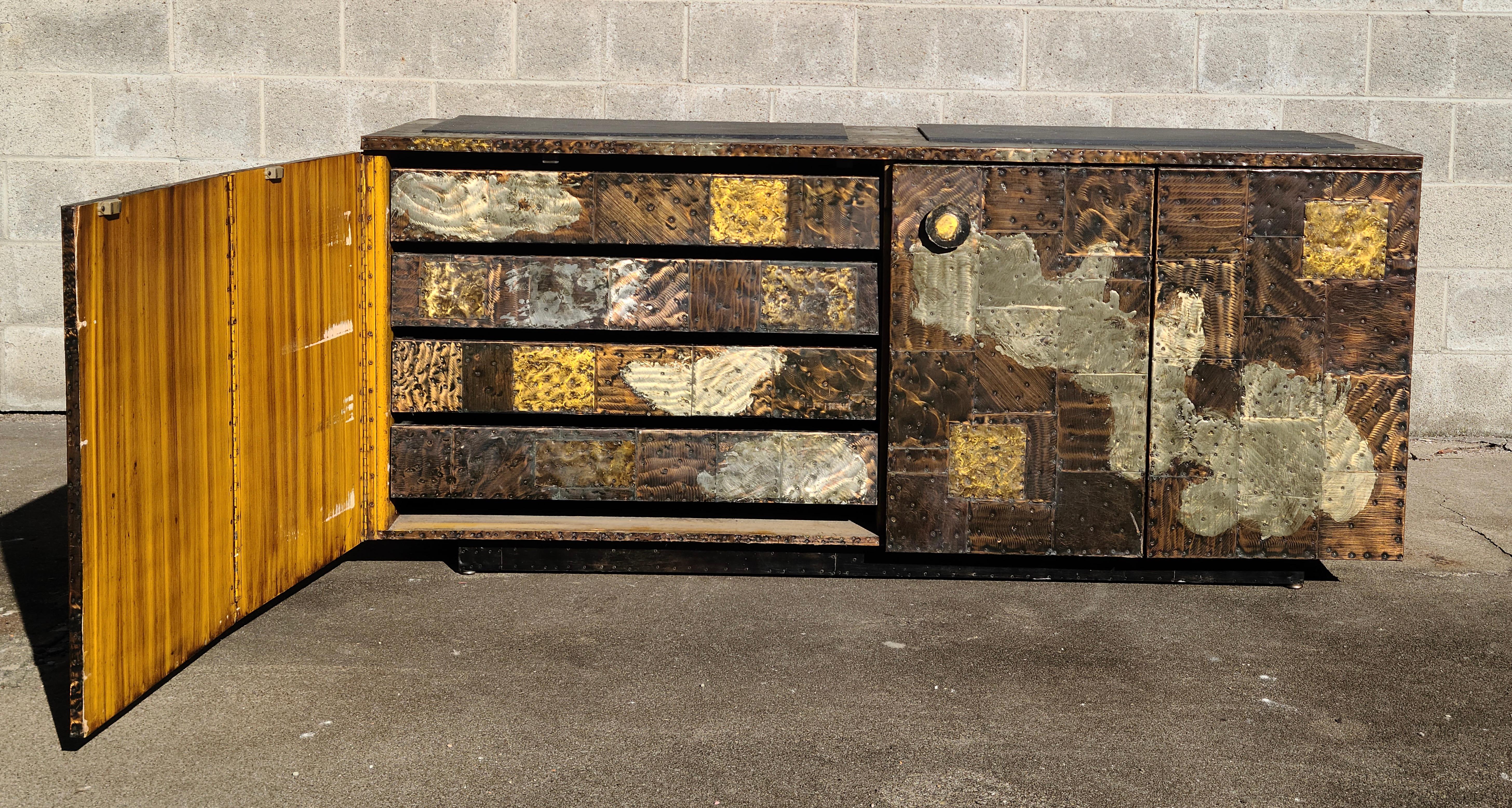Paul Evans Studio Patchwork Credenza For Sale 6