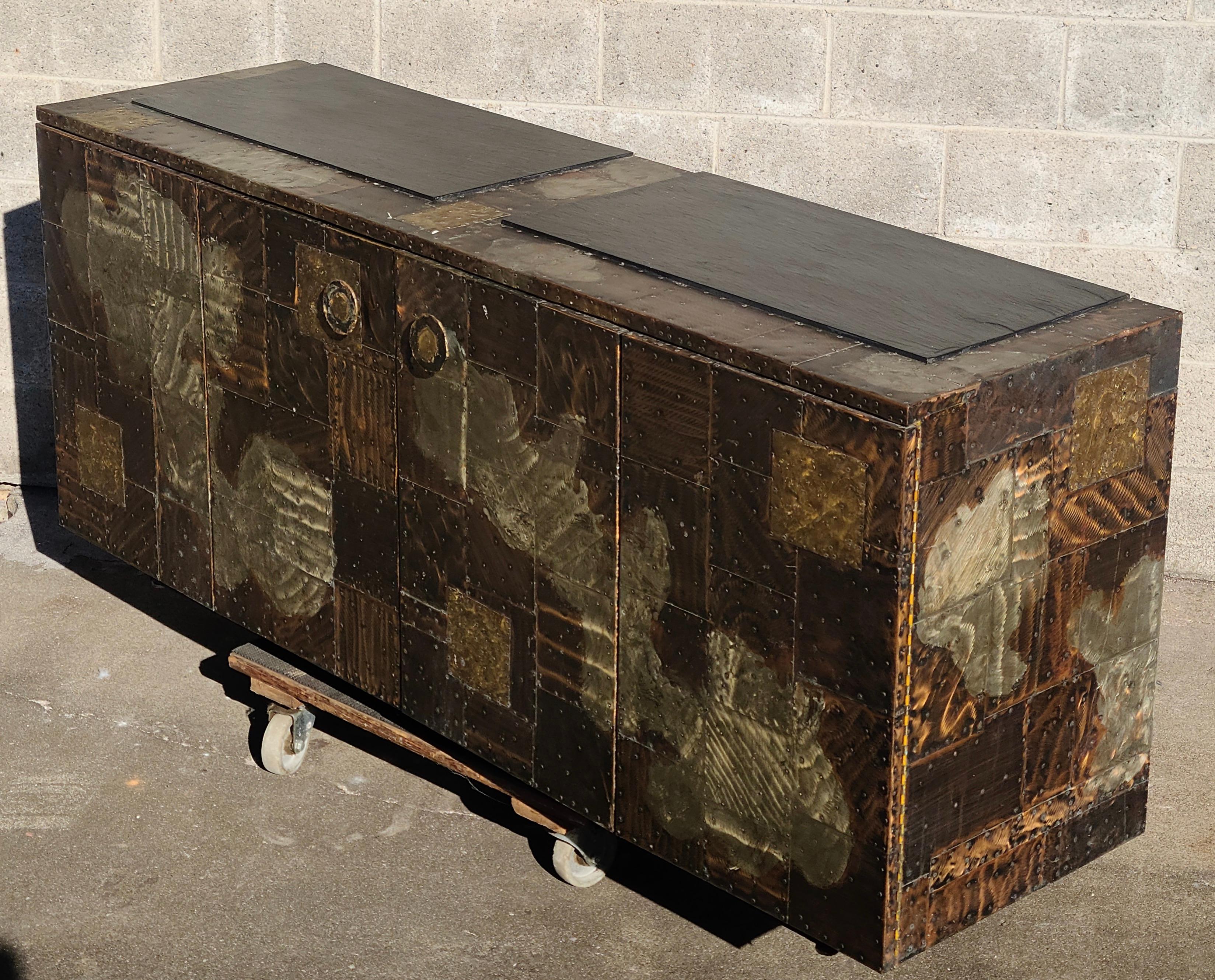 Paul Evans Studio Patchwork Credenza For Sale 8