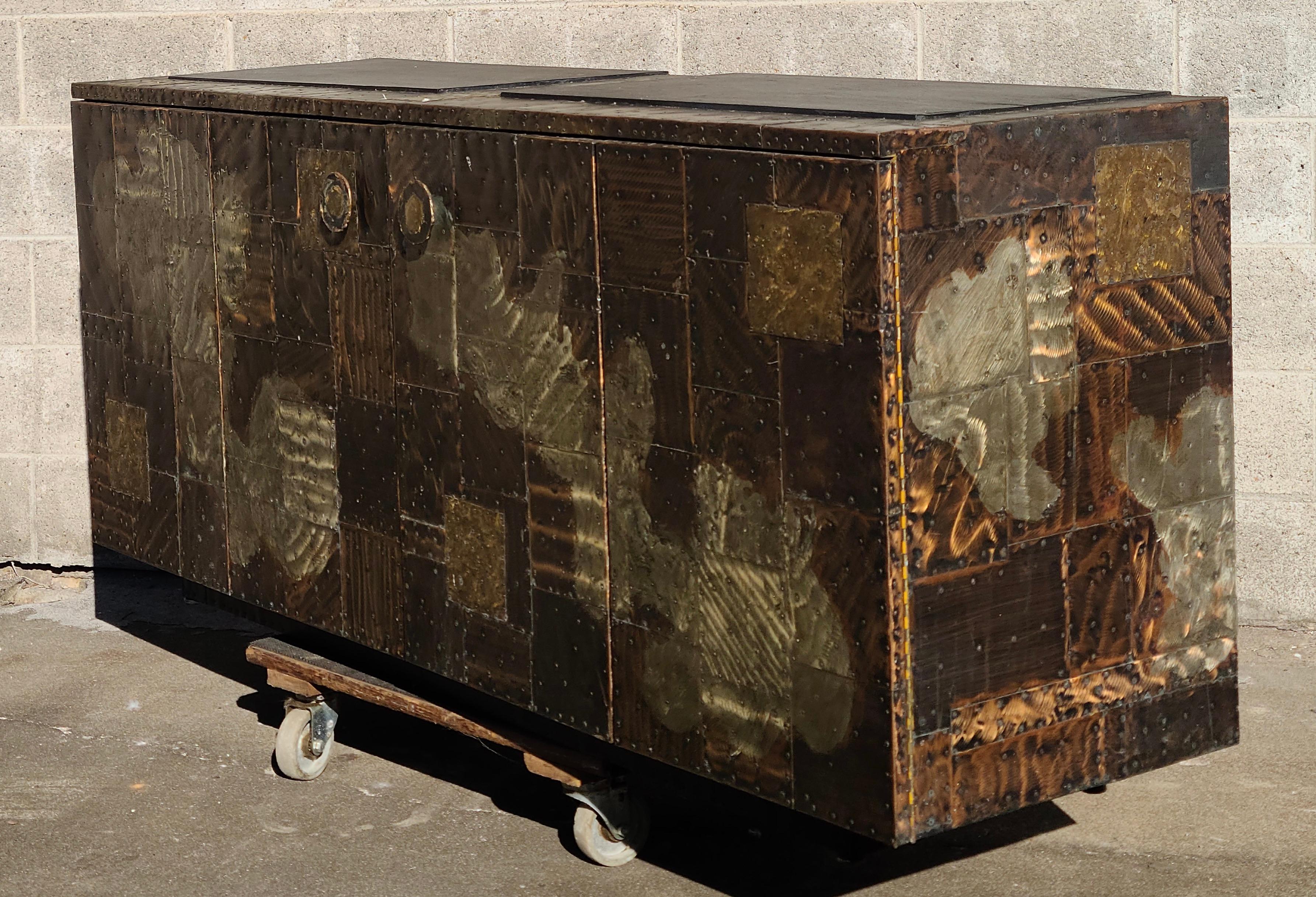 Paul Evans Studio Patchwork Credenza For Sale 9