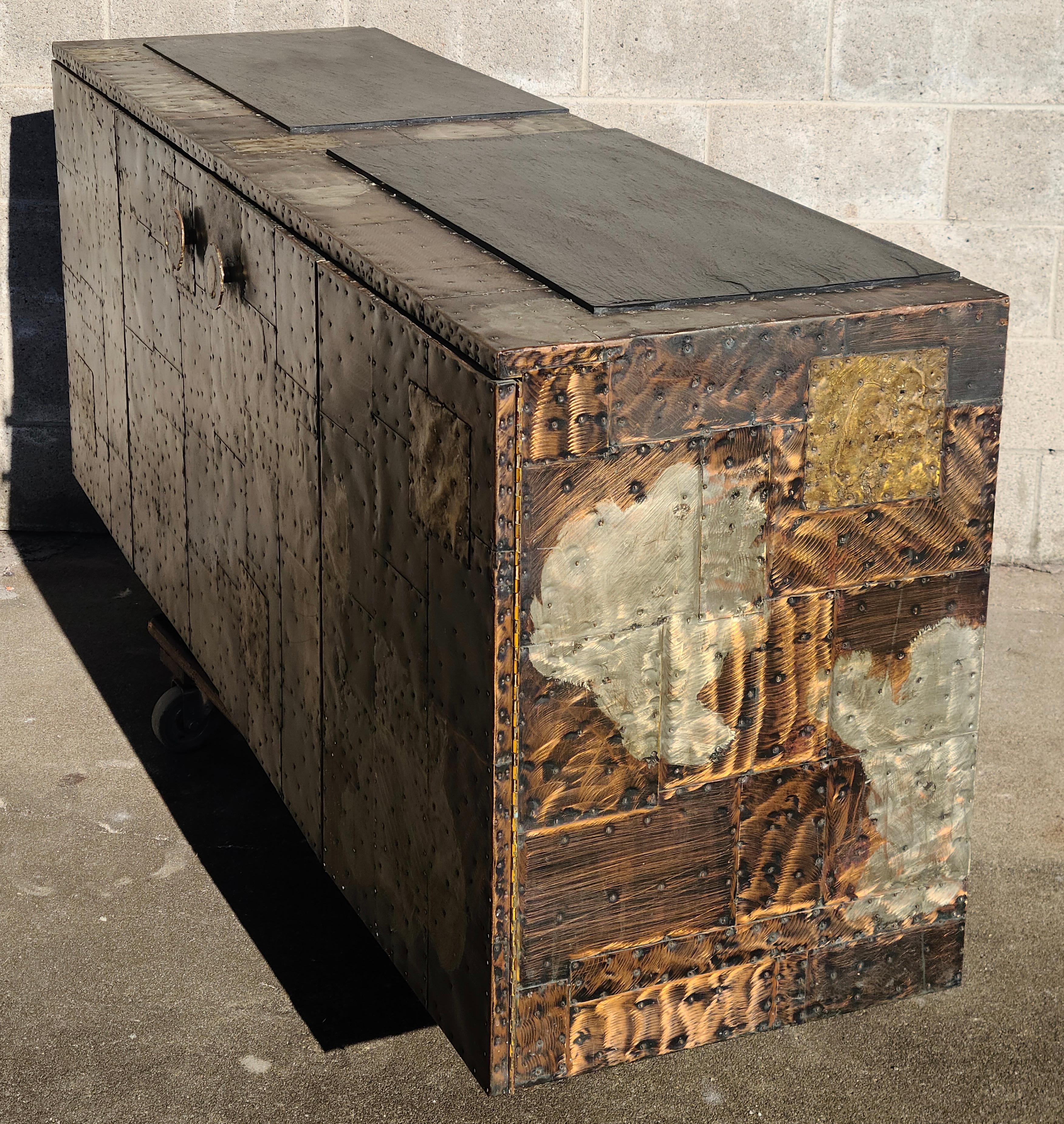 Paul Evans Studio Patchwork Credenza For Sale 11