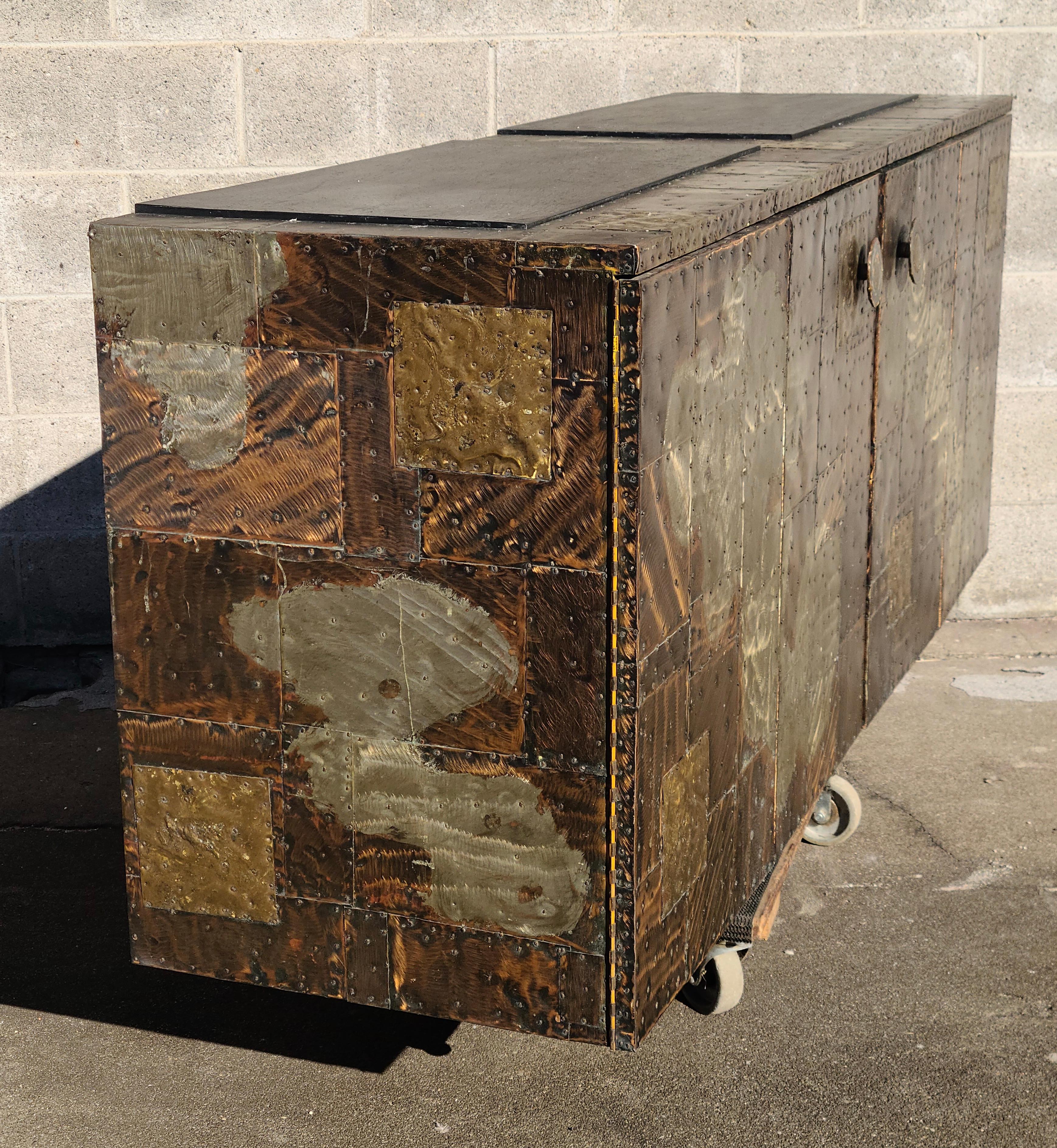 Paul Evans Studio Patchwork Credenza For Sale 12