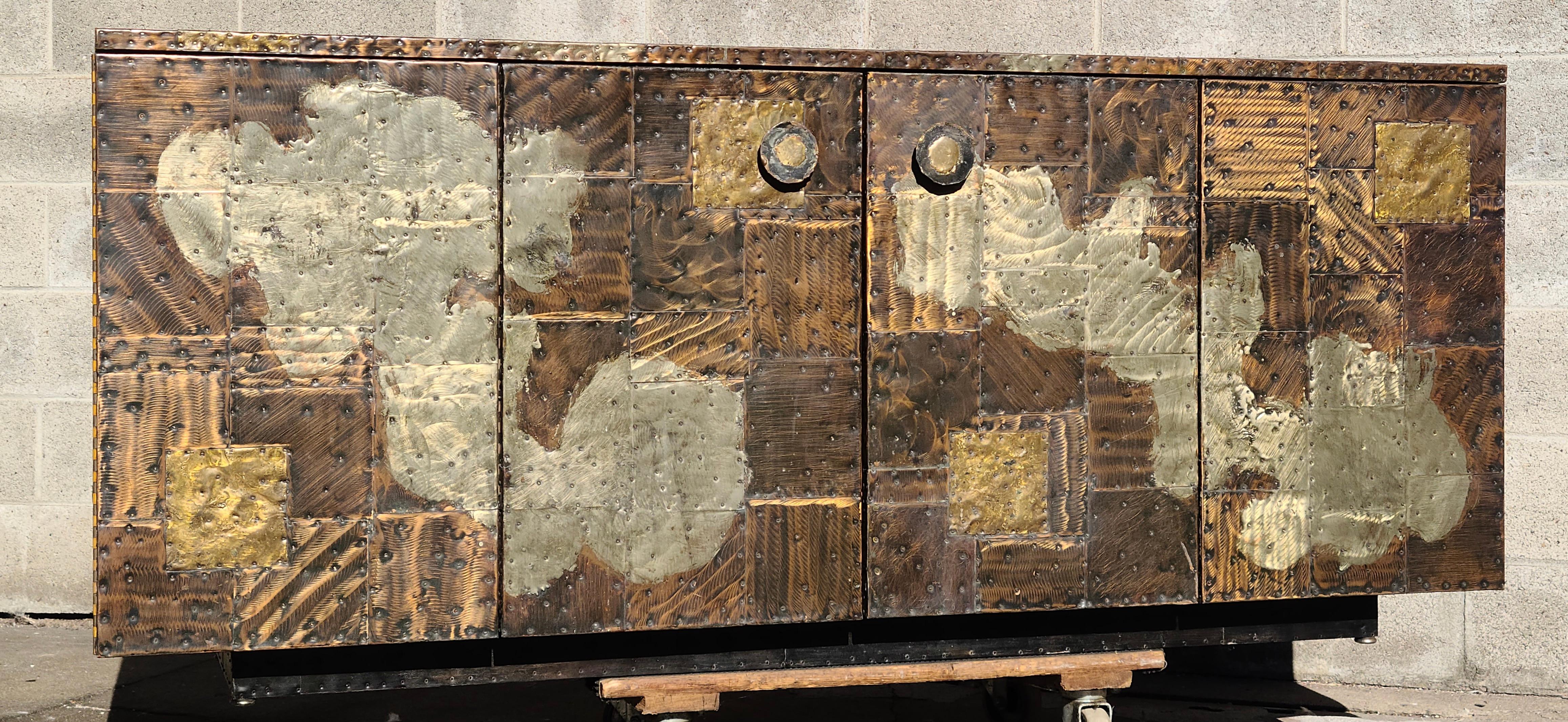 Paul Evans Studio Patchwork Credenza For Sale 15