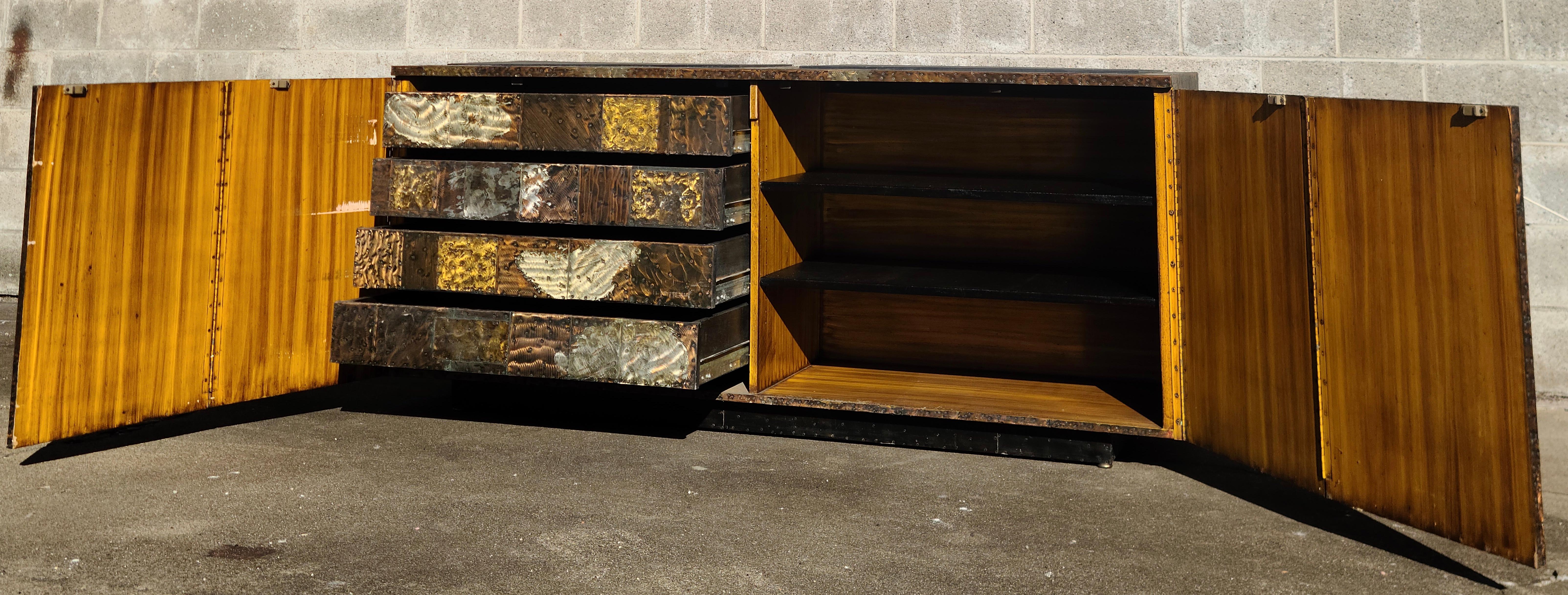 Paul Evans Studio Patchwork Credenza For Sale 4