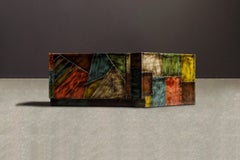 Paul Evans Studio Wrap-Around Corner Bench and Cabinet, c 1970, Authenticated