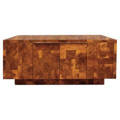 Paul Evans Stunning 4 Door Credenza in Walnut Burl 1973