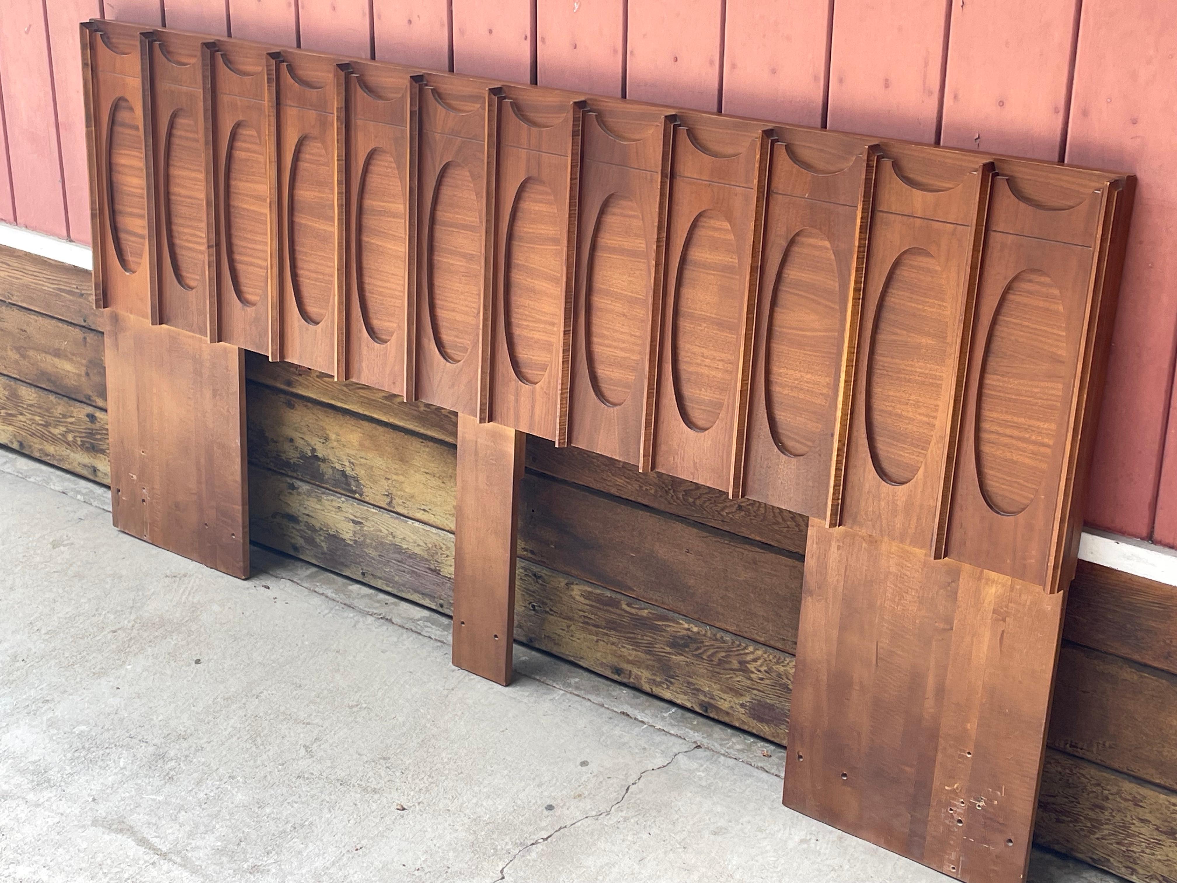 Late 20th Century Paul Evans Style Brutalist Headboard for Tobago, circa 1970s
