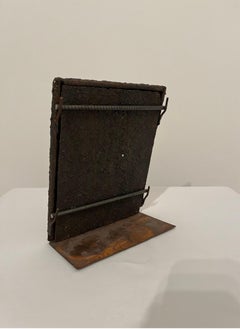 Paul Evan’s style Brutalist Iron Photo Frame - American c1970s