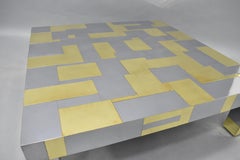 Paul Evans Style Cityscape Coffee Table