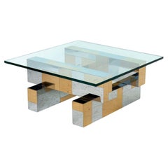 Table basse Cityscape de style Paul Evans