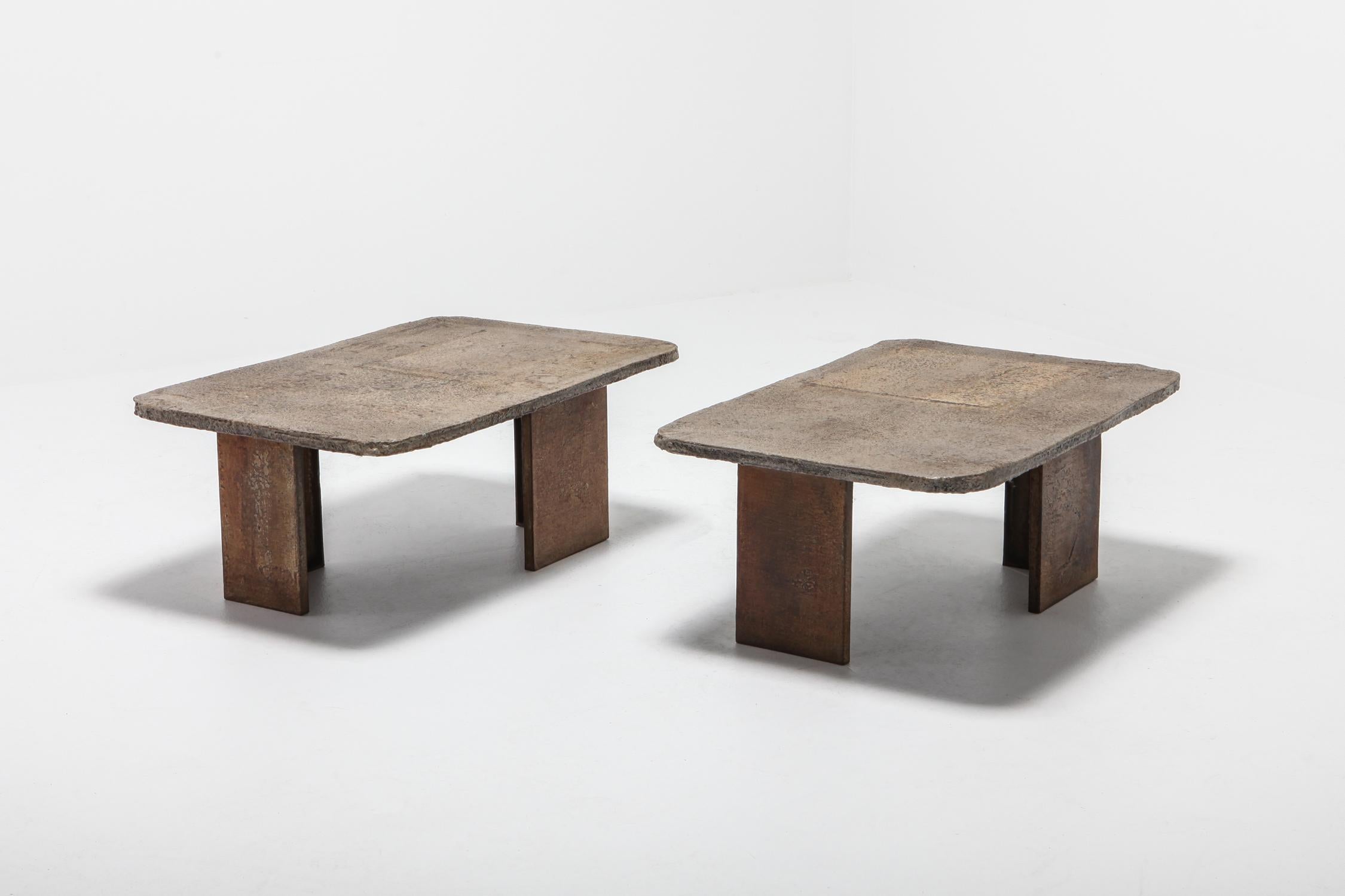 Concrete Paul Evans Style Coffee Table