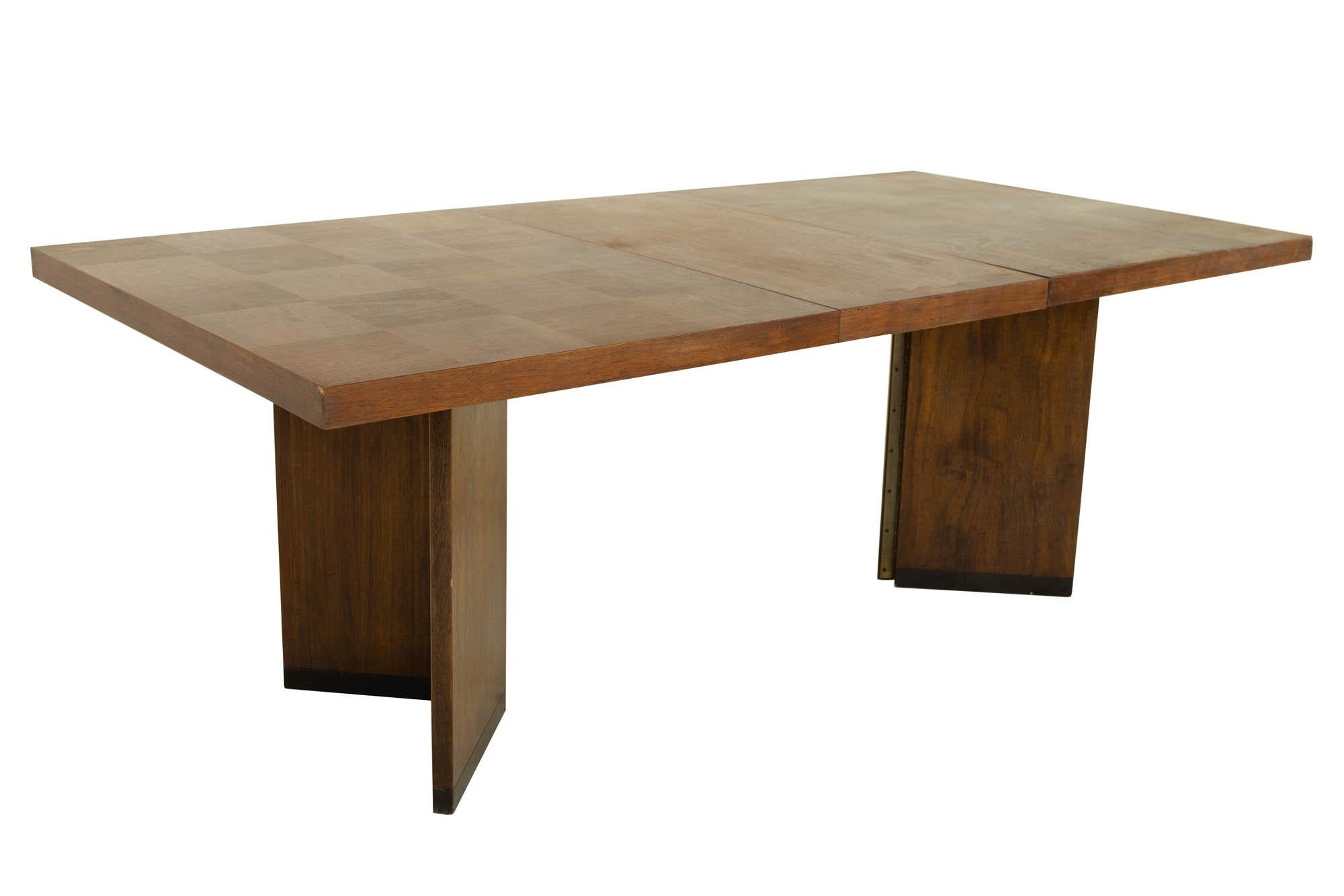 Paul Evans Style Lane Brutalist Mid Century Patchwork Dining Table 3
