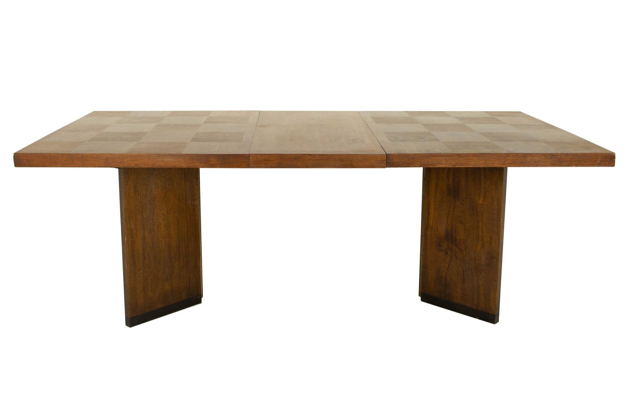 Paul Evans Style Lane Brutalist Mid Century Patchwork Dining Table 4