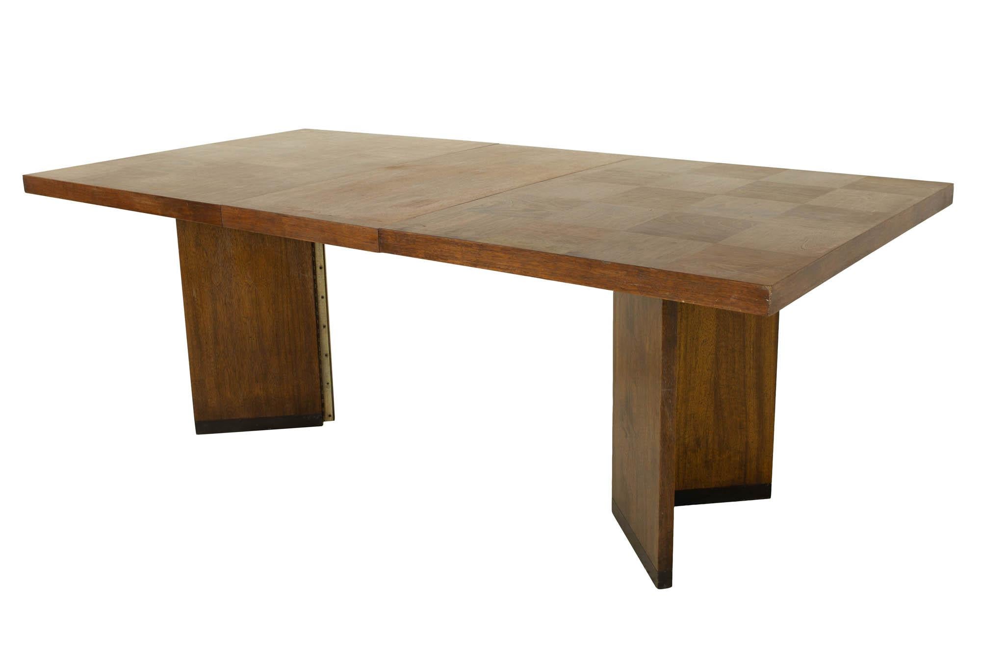 Paul Evans Style Lane Brutalist Mid Century Patchwork Dining Table 5