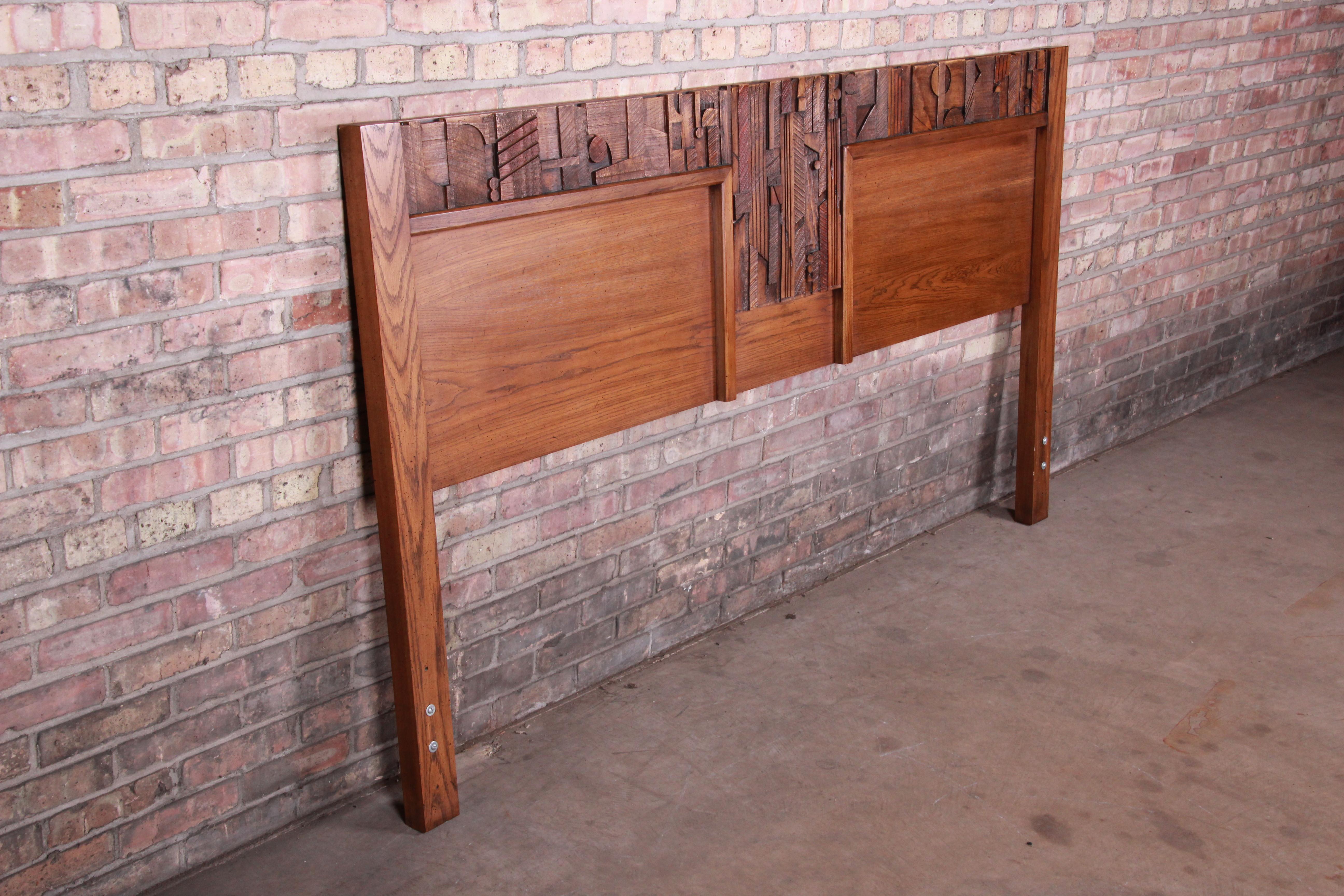 lane brutalist headboard