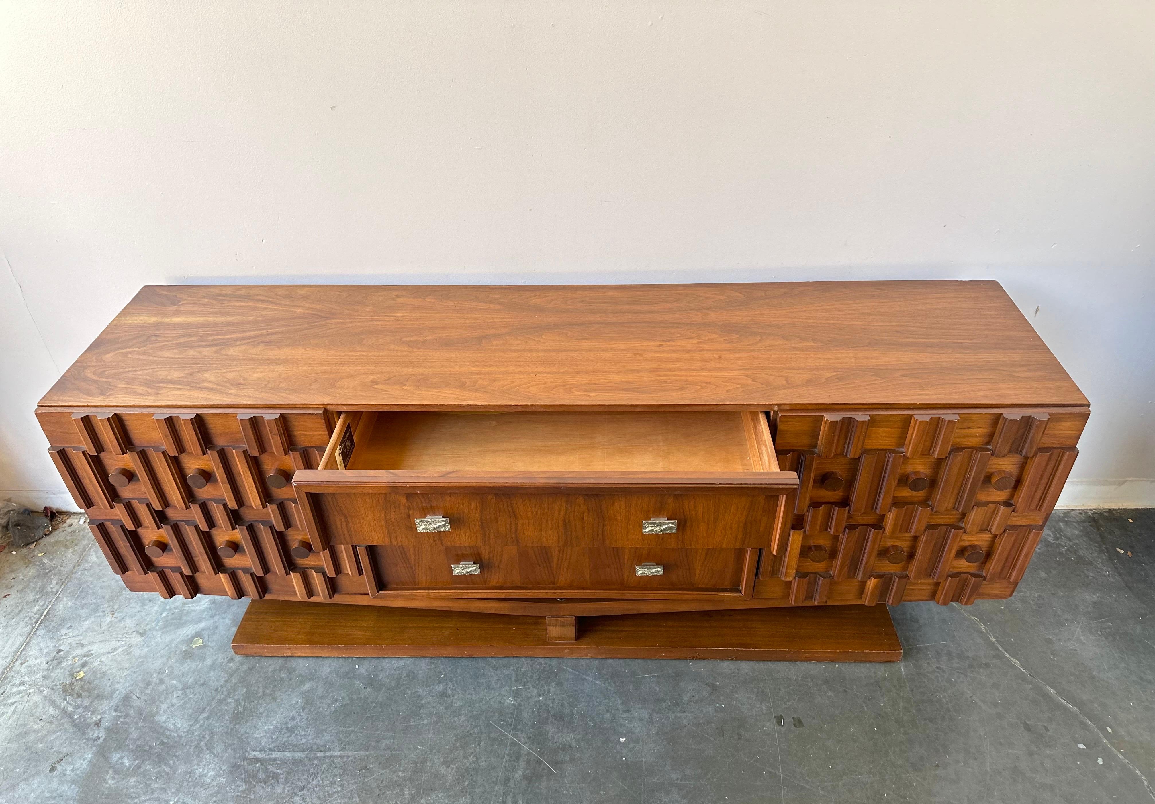 Woodwork Paul Evans style MCM Brutalist Credenza