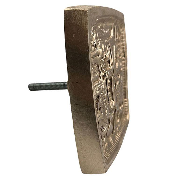 Paul Evans Style Mid Century Brutalist Bronze Cabinet Handle Pull, 6 Available In Excellent Condition For Sale In Van Nuys, CA