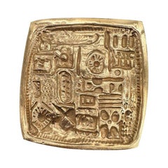 Paul Evans Style MCM Brutalist Bronze Door Handle Pull Pair, 2 Sets Available