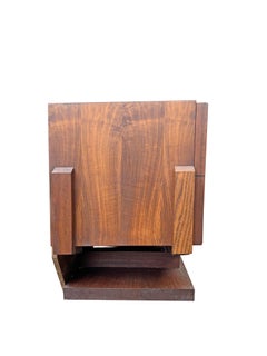 Paul Evans Style Modern Sculpted Floating Night Stands in Brutalist Style a Pair
