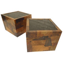 Paul Evans Style Patchwork Tables
