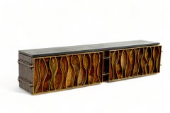 Armoire murale à façade ondulée Paul Evans, 1973