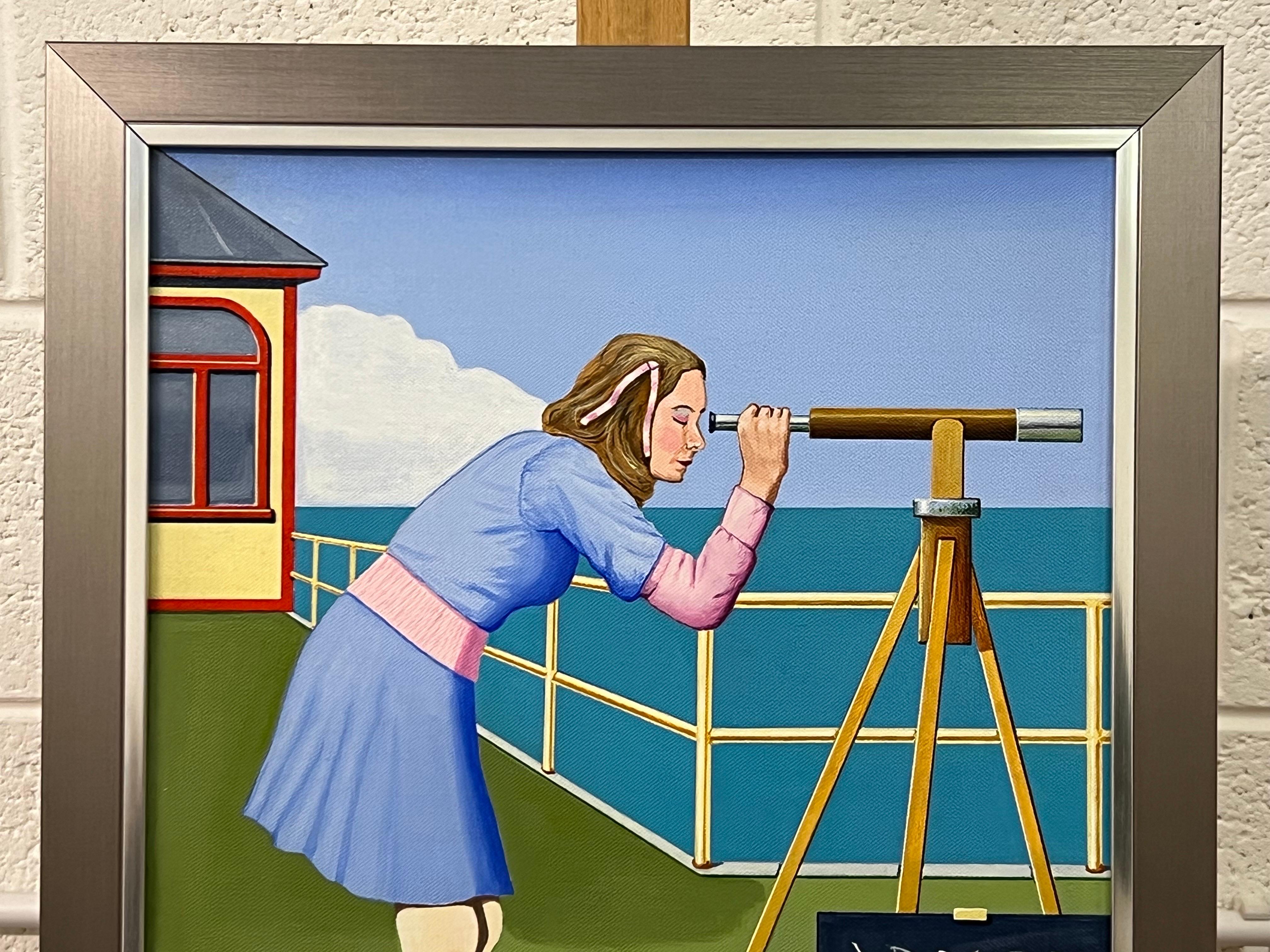 Vintage English Woman at a Seaside Beach Resort in Summer 1960's 1970's England For Sale 2
