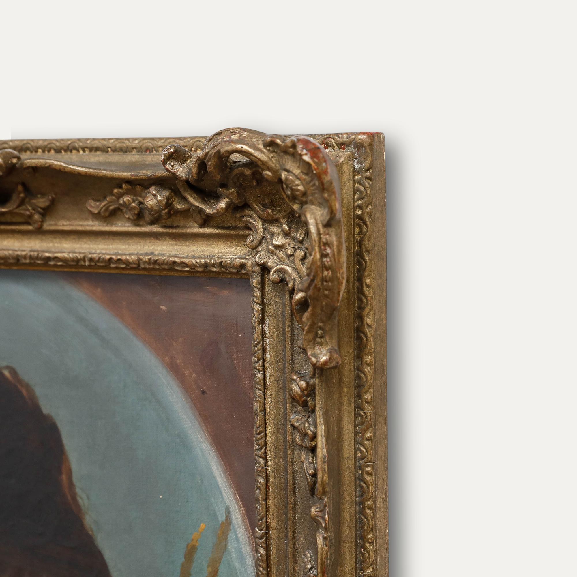 Círculo de Paul Falconer Poole (1807-1879) - Óleo enmarcado, La chica de la cosecha en venta 4