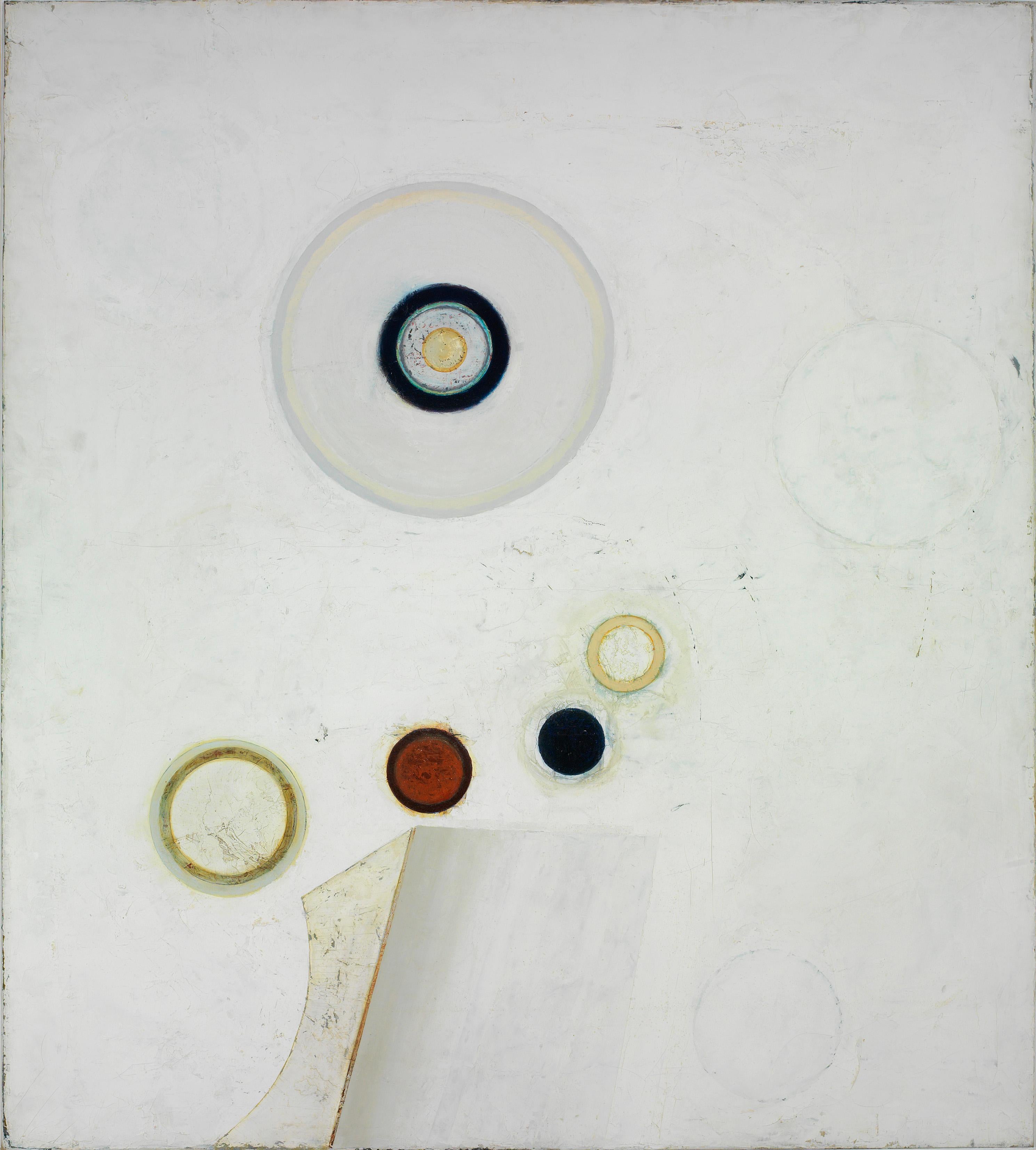 Orbis – 20. Jahrhundert, Abstrakt, Öl auf Leinwand von Paul Feiler im Angebot 1