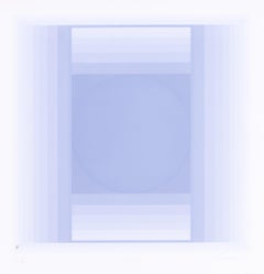 1973, Paul Helier, serigrafia astratta britannica a quadrati grigi