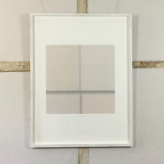 Adytum S III, Serigrafía abstracta lineal de tono neutro, 1974