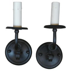 Paul Ferrante 1003 Scrolled Old Iron Candelabra Knuckle Sconce Wall Lights 12"