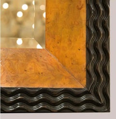 Paul Ferrante Nussbaum mit Wurzelholz und Ebenholz Trinity-Spiegel