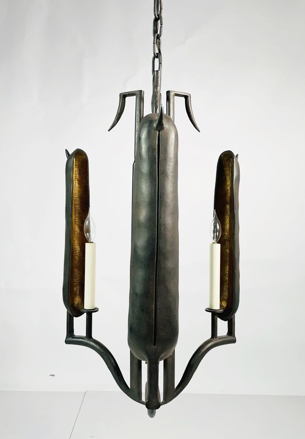 American Paul Ferrante Feather Chandelier from the Sylvester Stallone Beverly Park Home