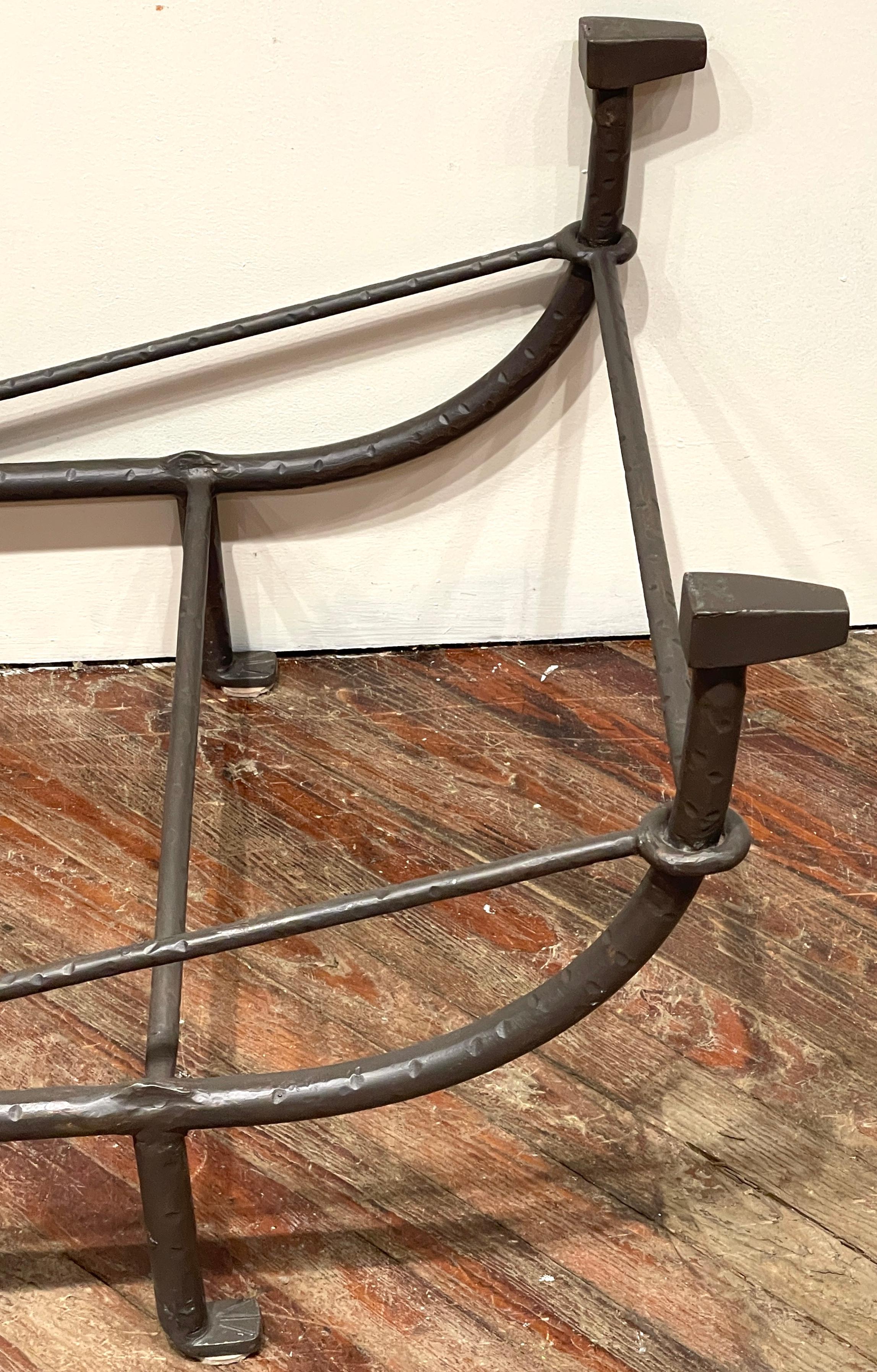 Paul Ferrante Sculptural Iron Coffee Table Base, Style of Giacometti  For Sale 1