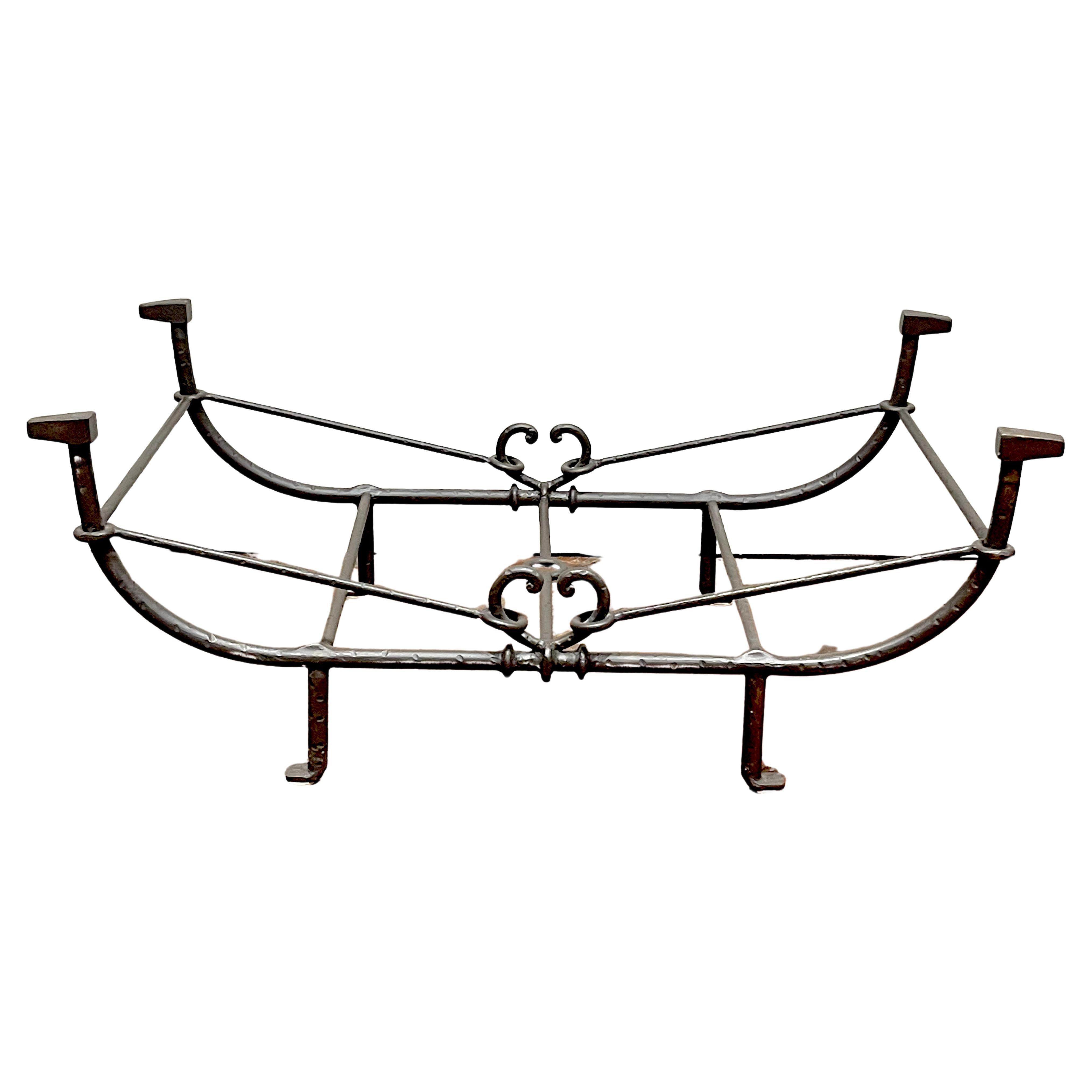 Paul Ferrante Sculptural Iron Coffee Table Base, Style of Giacometti  For Sale