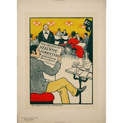 1896 Original lithographic poster by Paul Fischer - Les Maîtres de l’Affiche 84