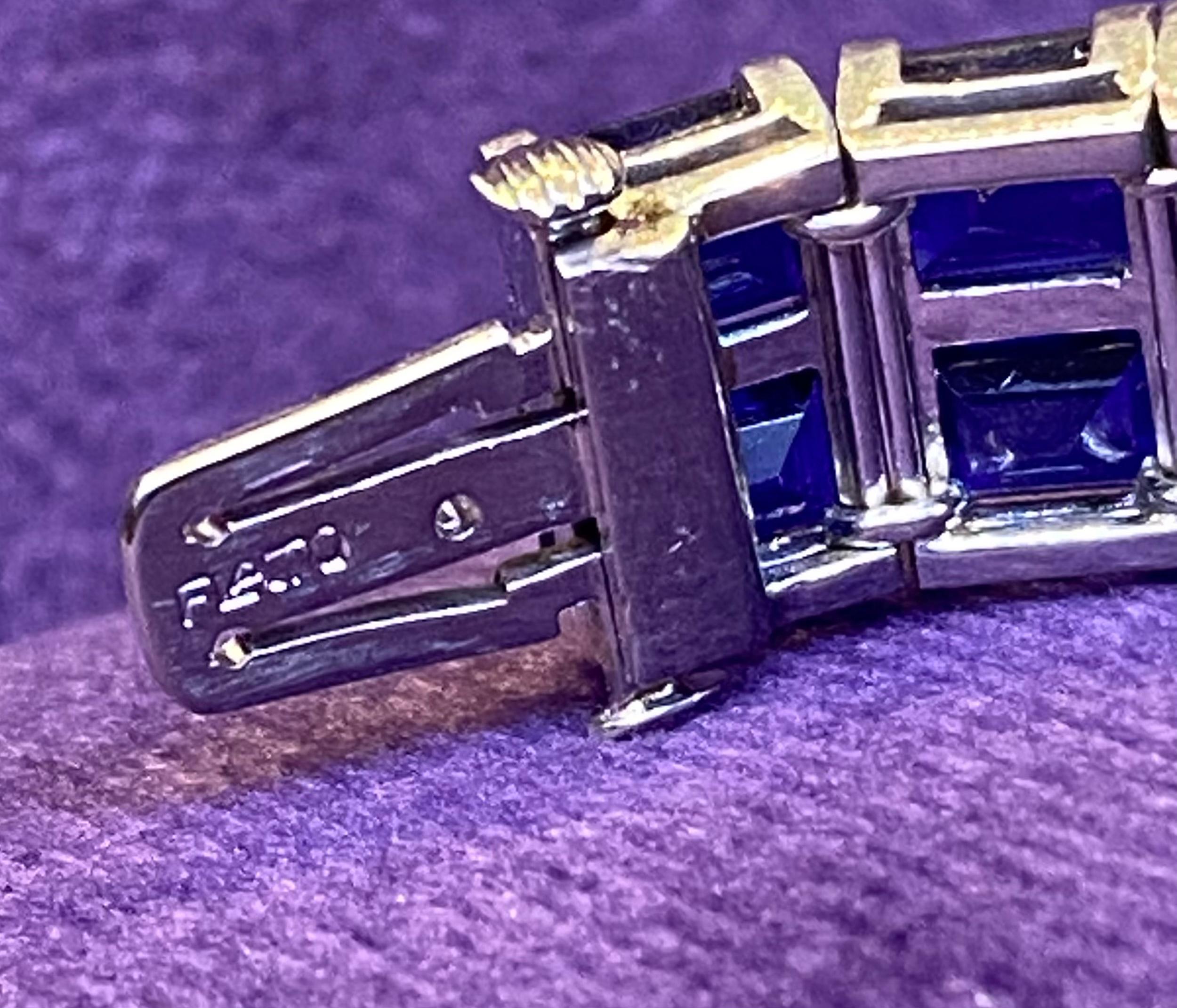Paul Flato Smaragd Saphir & Diamant Armband & Ohrringe Set im Angebot 10