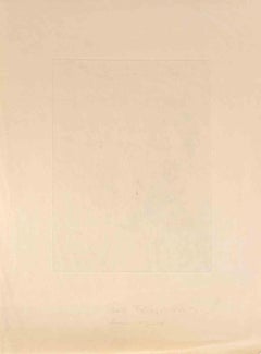 Portrait of Mustafa Kemal Atatürk- Etching by Paul Flury - Early 20th Century