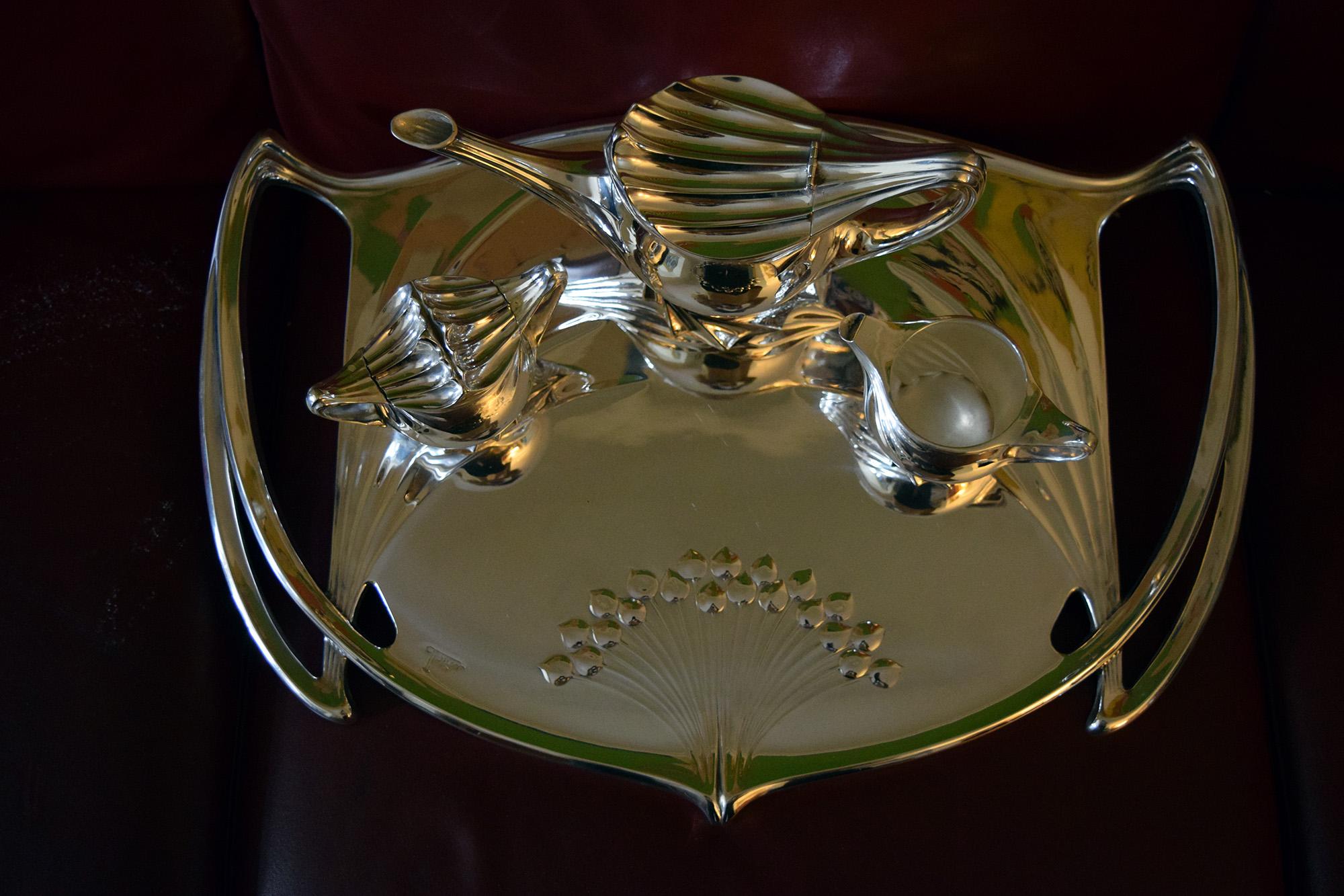 Paul Follot an amazing  rare tea set circa 1900 incredible Art Nouveau example For Sale 9