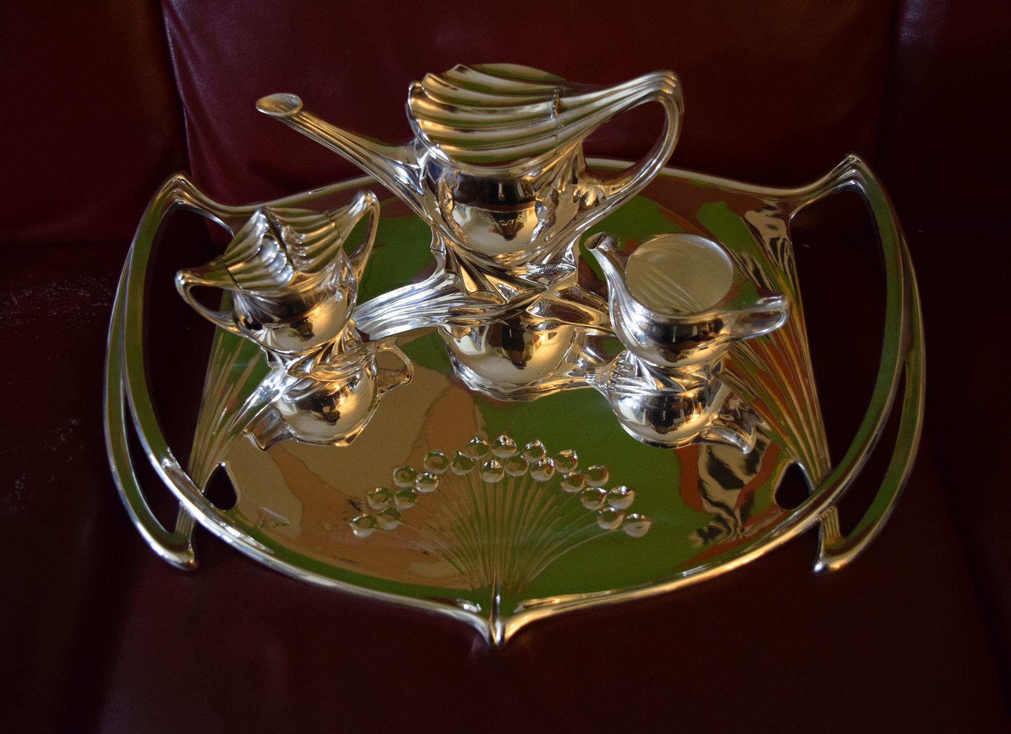 Paul Follot an amazing  rare tea set circa 1900 incredible Art Nouveau example For Sale 2