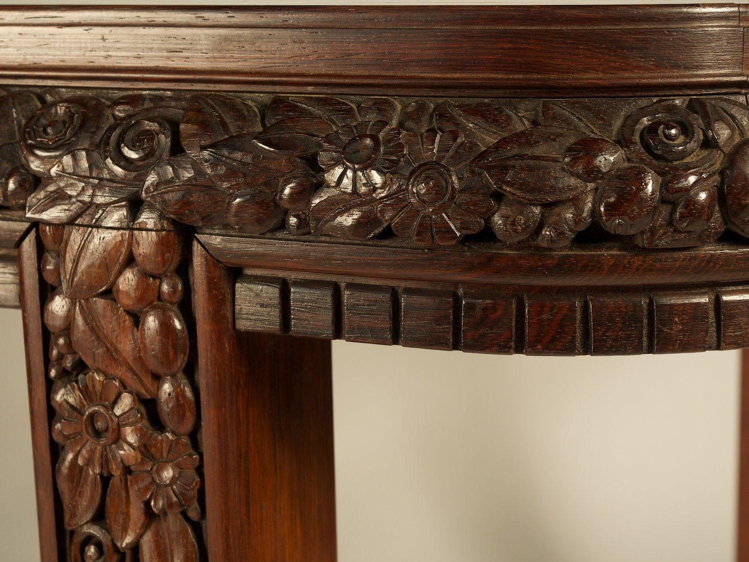 Rosewood Paul Follot Classic French Art Deco Dining Table