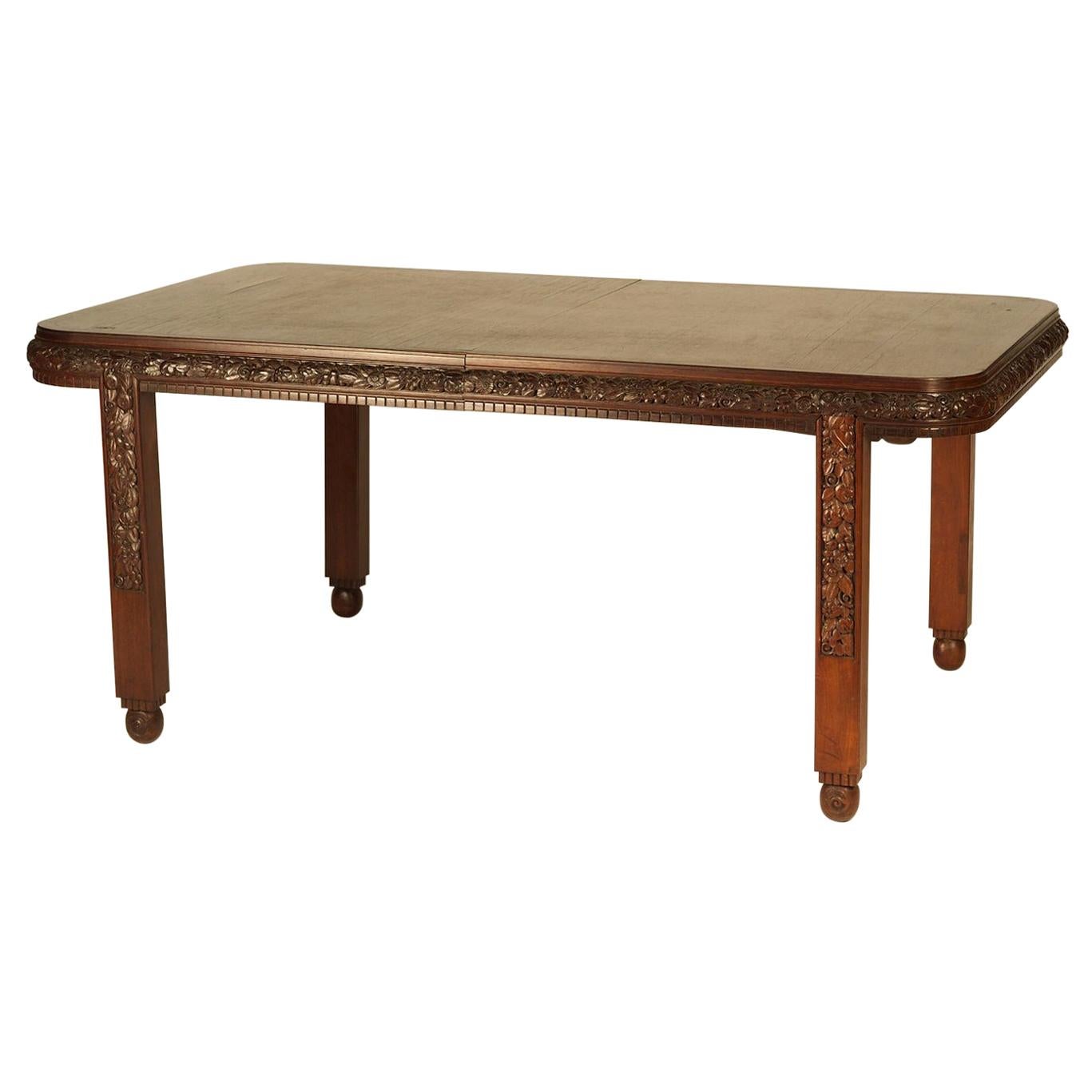 Paul Follot Classic French Art Deco Dining Table