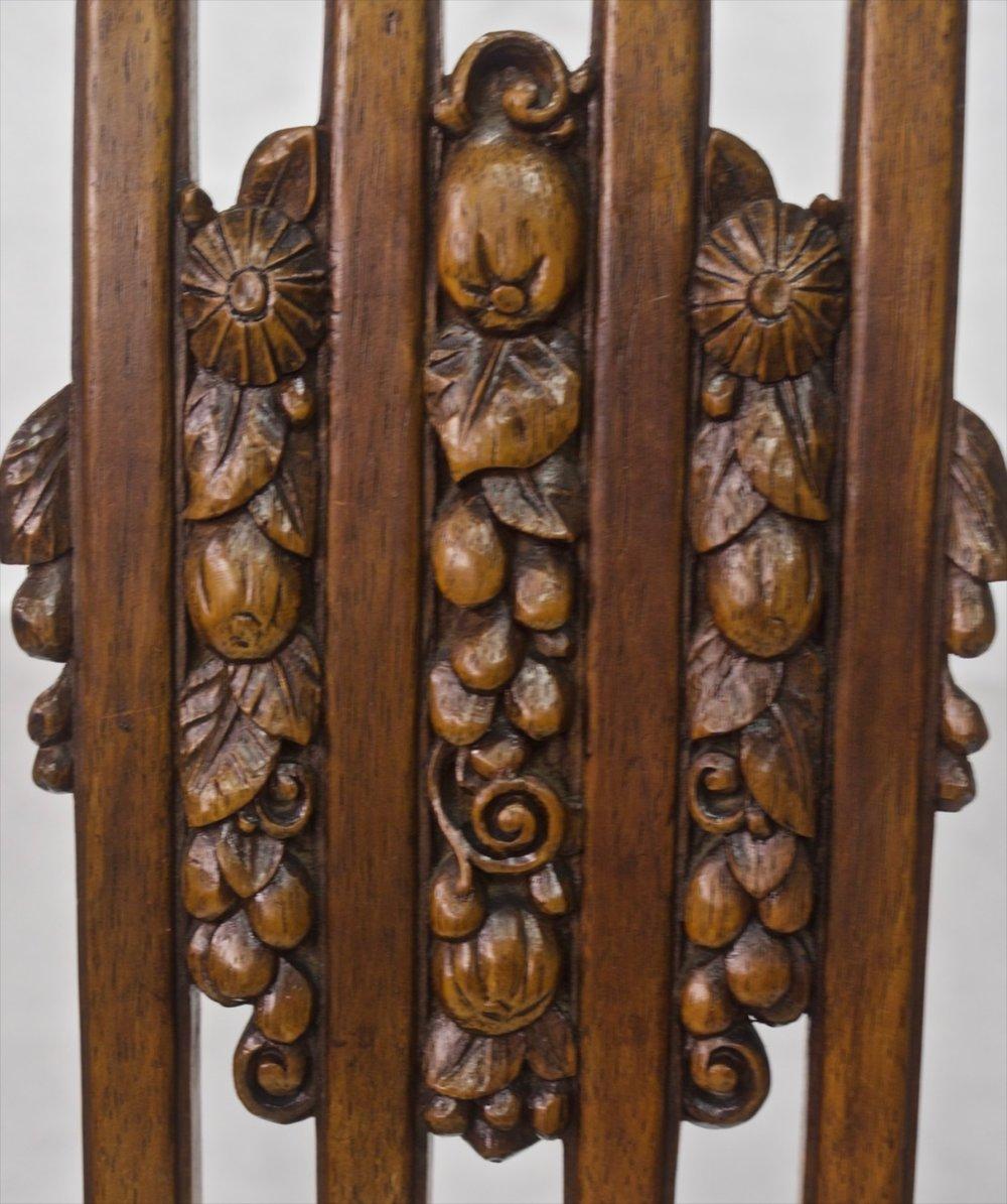 Français Quatre chaises d'appoint en bois de rose sculpté Paul Follot en vente